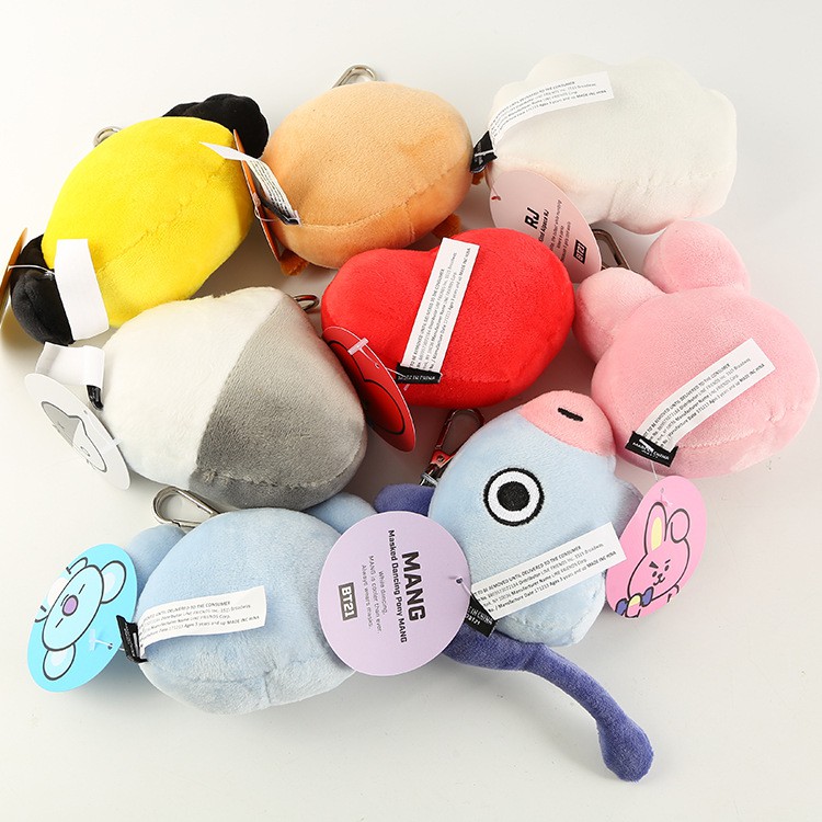 Móc Khóa Bts Nhồi Bông Dễ Thương Cho Fan Bts Bt21