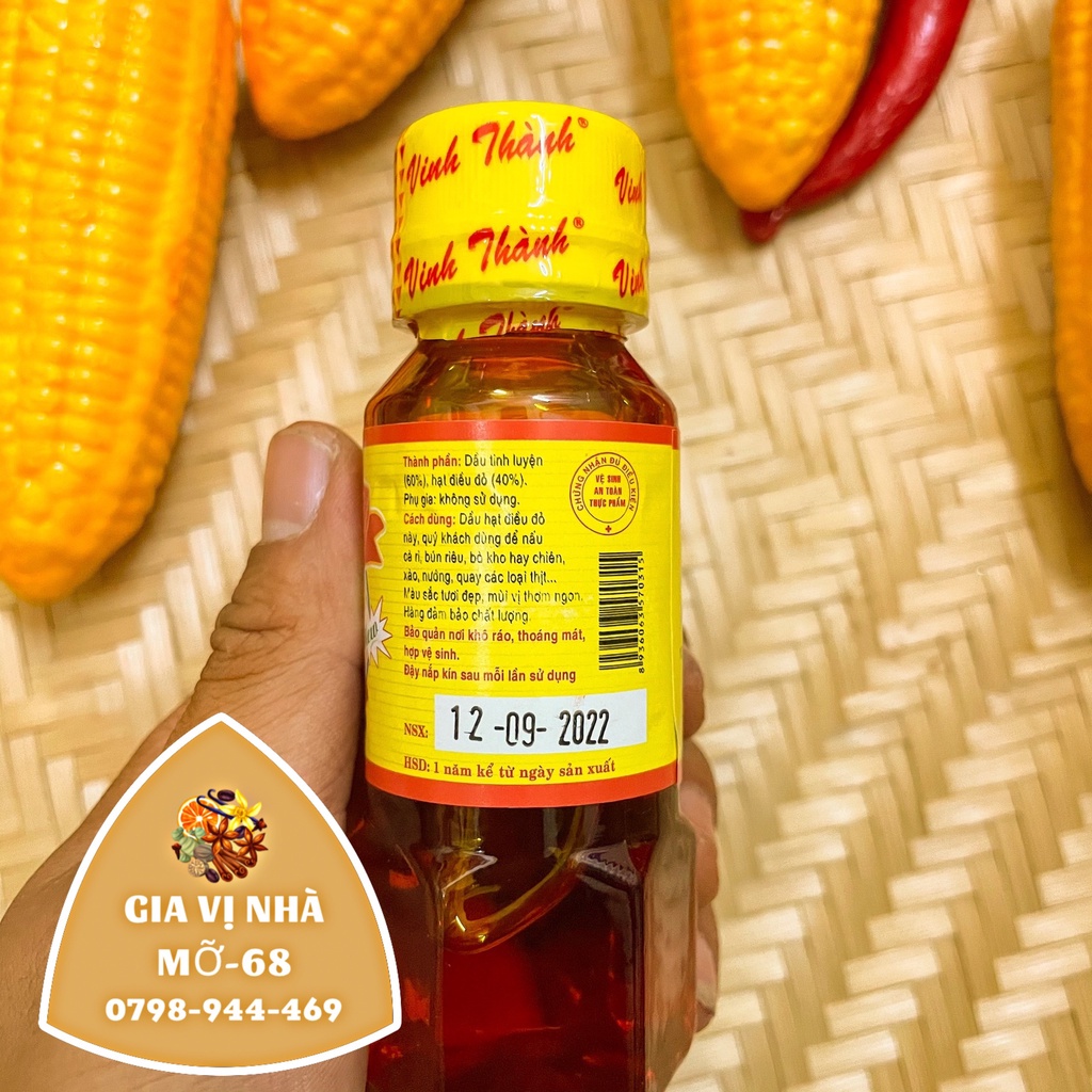 Dầu điều đỏ Vinh Thành - chai 100 ml