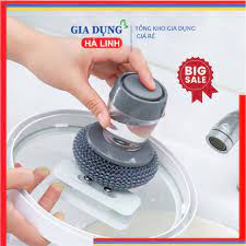Dụng cụ cọ rửa đa năng, cọ xoong nồi, cọ bếp,Cọ Rửa Đa Năng Tự Động Nhả Chất Lỏng cọ rửa bát đĩa có bình chứa tiện lợi
