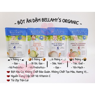 [ NABOKIDS ] BỘT ĂN DẶM HỮU CƠ BELLAMY's ORGANIC ÚC