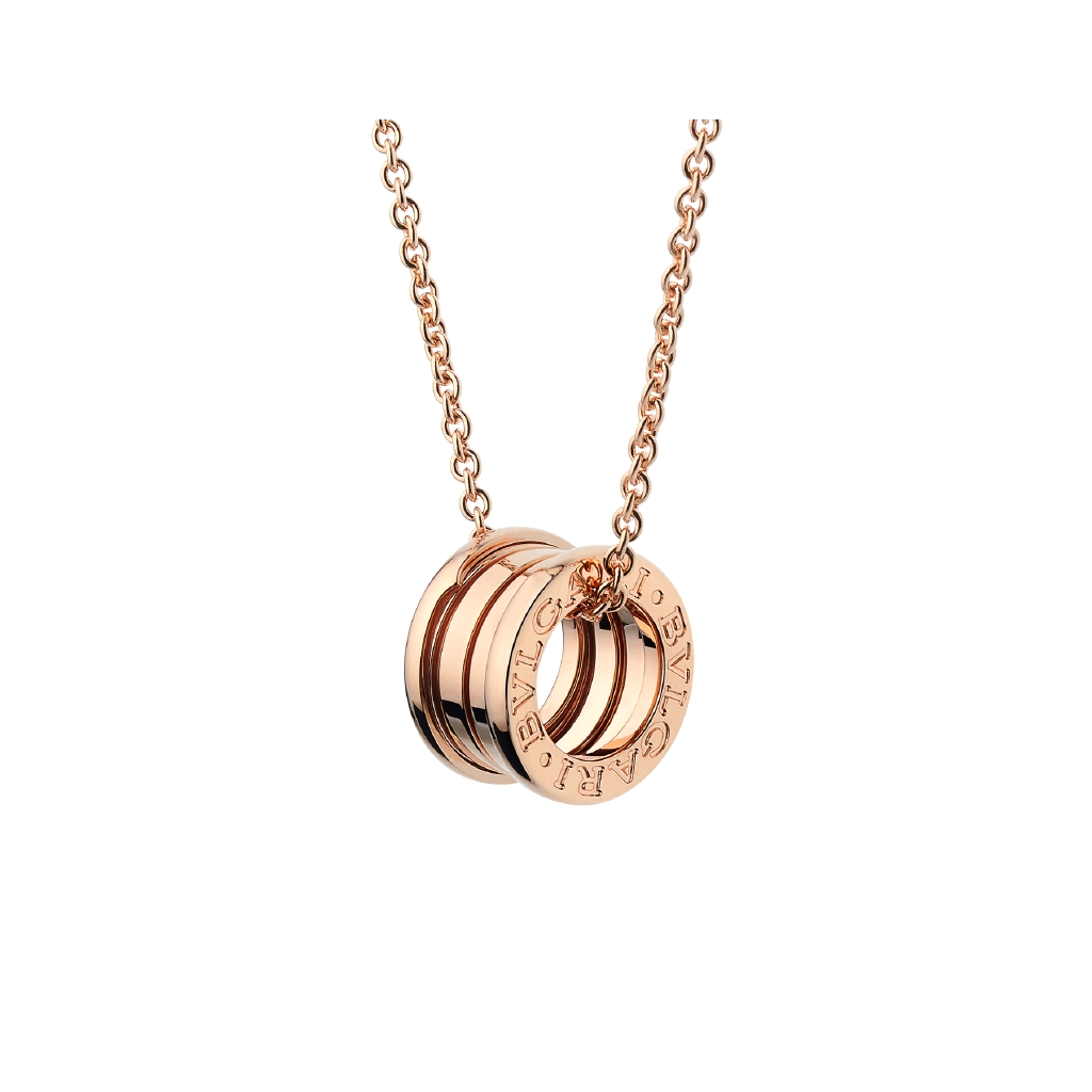 Vòng cổ Mạ Vàng Hồng 18kt 18kt Mặt Tròn Nhỏ