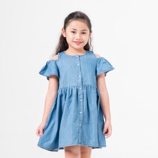 Váy Denim Hở Vai (3-9 Tuổi) K's Closet K120NIS CH