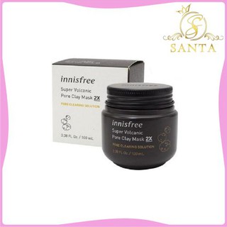 [CHÍNH HÃNG] Mặt Nạ Tro Núi Lửa INNISFREE SUPER VOLCANIC PORE CLAY MASK 2X