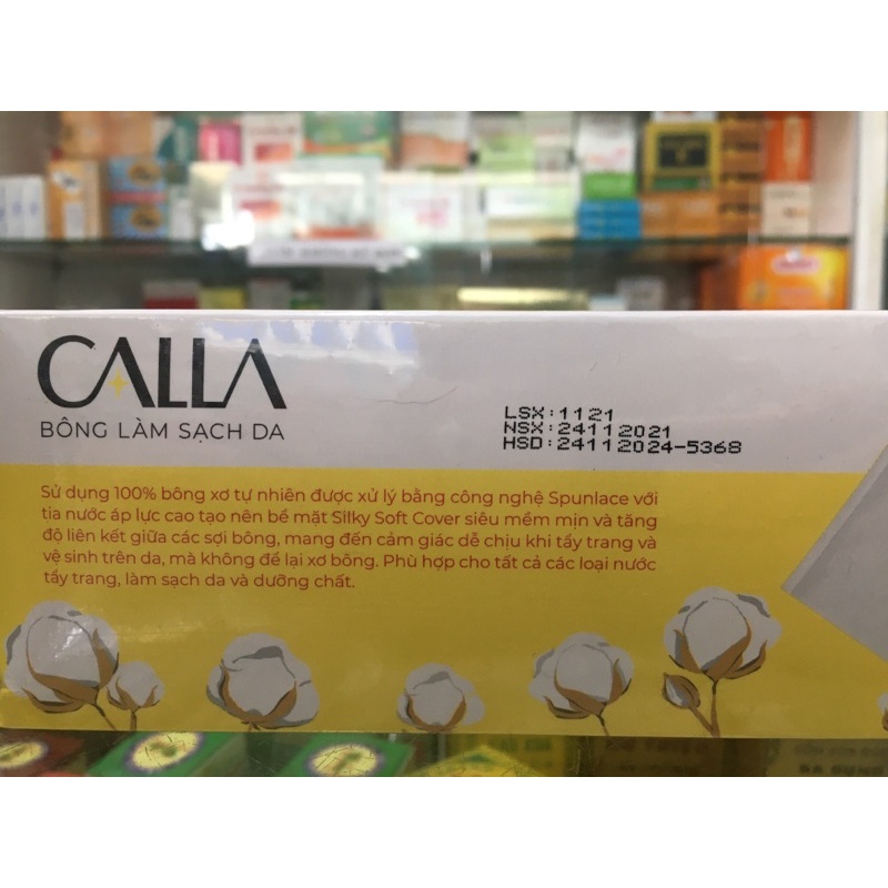 ✅ [Chính Hãng] Caila bông làm sạch da bông tẩy trang thương hiệu Bạch Tuyết (mềm mịn và sạch sâu).