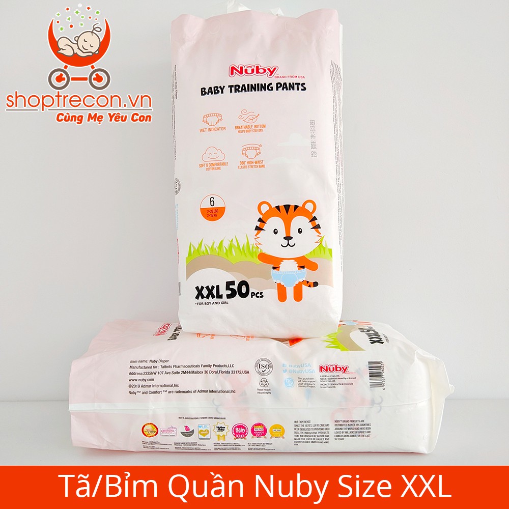 [Tả Nuby Hàng Mỹ] Combo 100 miếng tã / bỉm quần Nubi cao cấp M 100/ L 100/ XL 100/ XXL 100