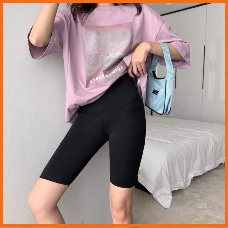 Quần Ngố Nữ Quần Legging Lửng Nữ Cạp Cao Nâng Mông Chất Liệu Cottin Loại 1 Mềm Mại Co Giãn Cực Tốt | BigBuy360 - bigbuy360.vn