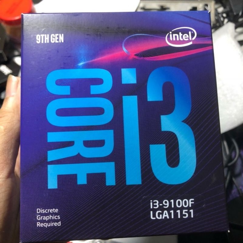 cpu core i3-9100f có box còn bảo hành