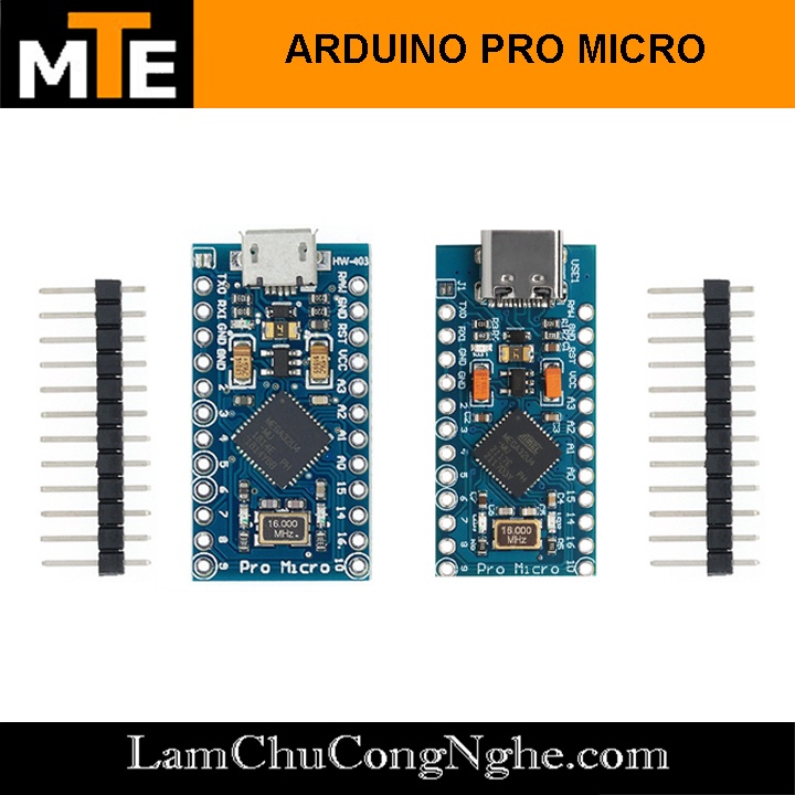 Mạch Arduino PRO MICRO 5V-16Mhz Atmega32U4 (board phát triển)