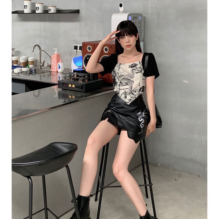 Áo Thun COZOK Ngắn Tay Thời Trang Hàn Quốc Cho Nữ