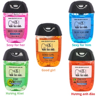 Gel Rửa Tay Hương Nước Hoa 30ml Dr K + Tặng dây treo túi_[5 mùi hương siêu thơm, có dây treo tiện lợi]