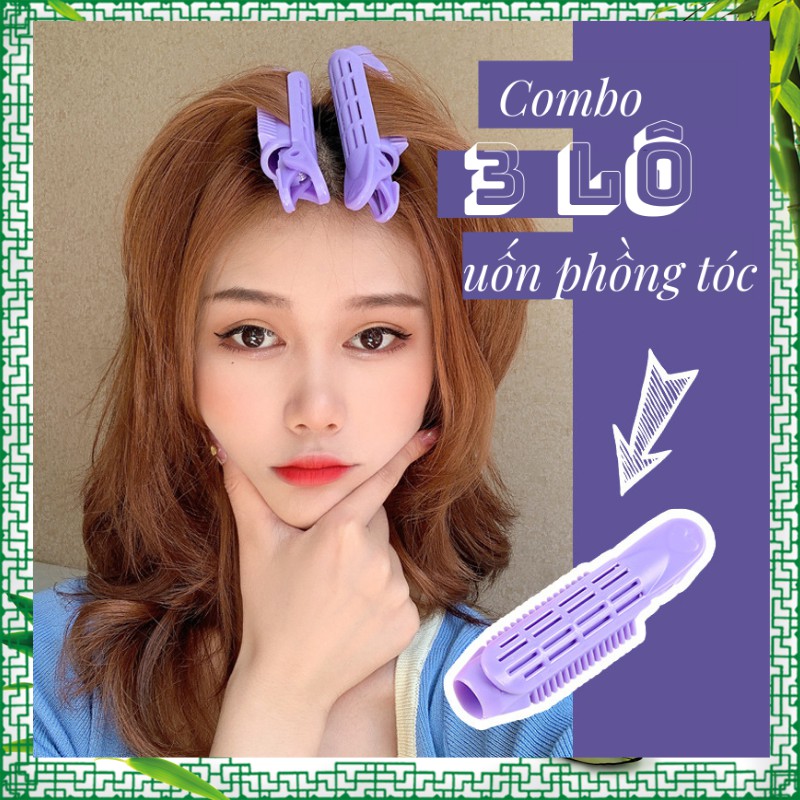 Combo 3 lô uốn phồng chân tóc cao cấp bền đẹp làm phồng tóc