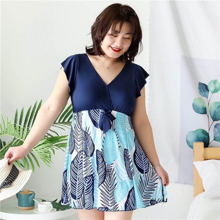 Bộ Đồ Bơi Một Mảnh Dáng Ôm Che Bụng Plus Size Cho Phụ Nữ Trung Niên
