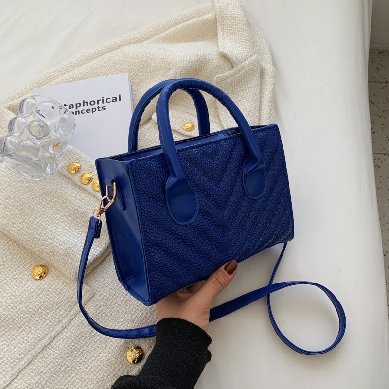 Túi Đeo Chéo Hình Vuông Nhỏ Màu Trơn Kiểu retro 2002 Thời Trang