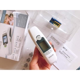 [Rẻ vô địch] (Hàng sẵn) Nhiệt kế điện tử Sanitas 77, đo nhanh 1s, không tiếp xúc