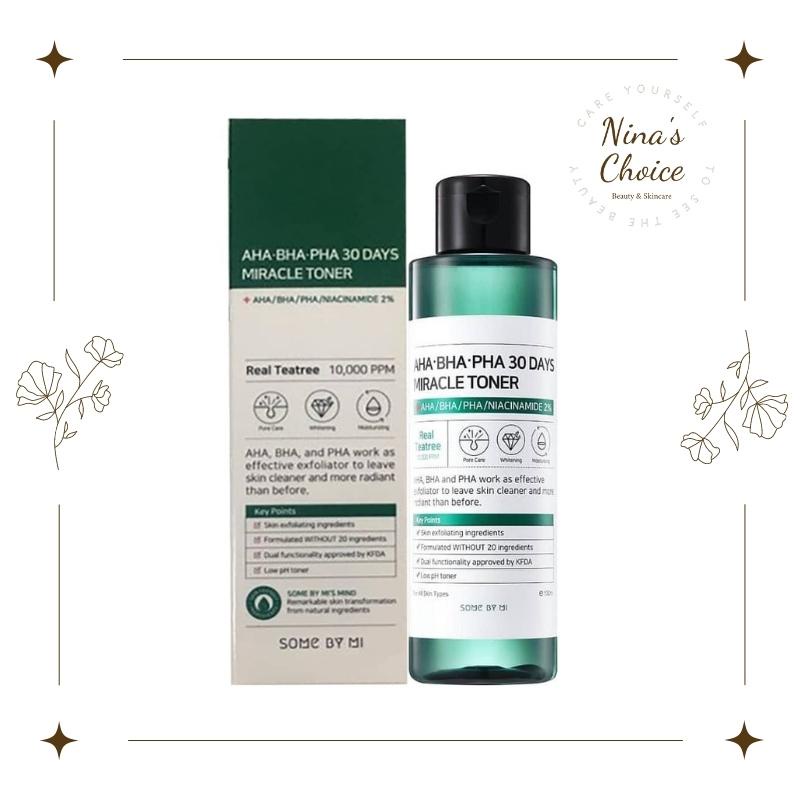 Toner ngừa Mụn, kiểm soát bã nhờn, Some By Mi AHA-BHA-PHA 30 Days Miracle Toner 150ml [Có Giao Hỏa Tốc] | BigBuy360 - bigbuy360.vn