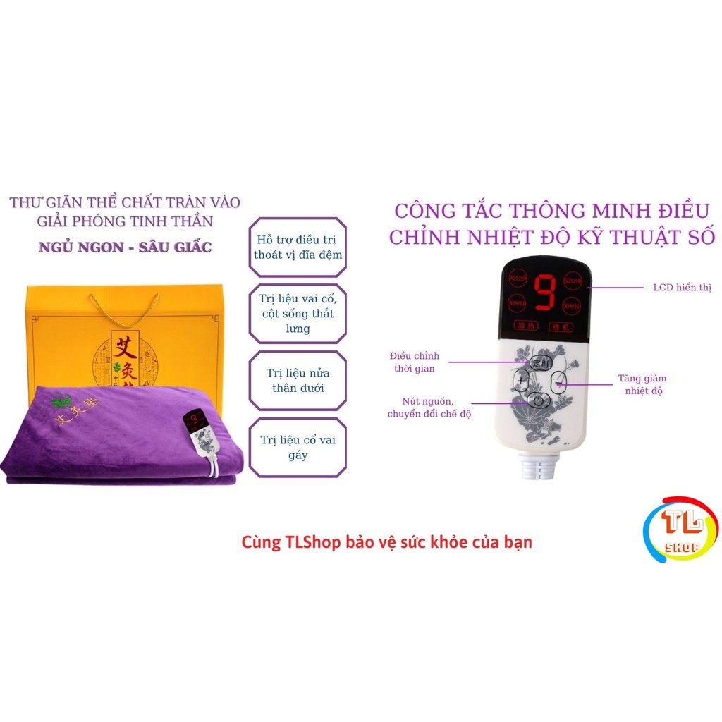 Thảm ngải cứu đông y chính hãng (Hỗ trợ điều trị cho người đau nhức xương khớp, thoái hóa, thoát vị đĩa đệm).