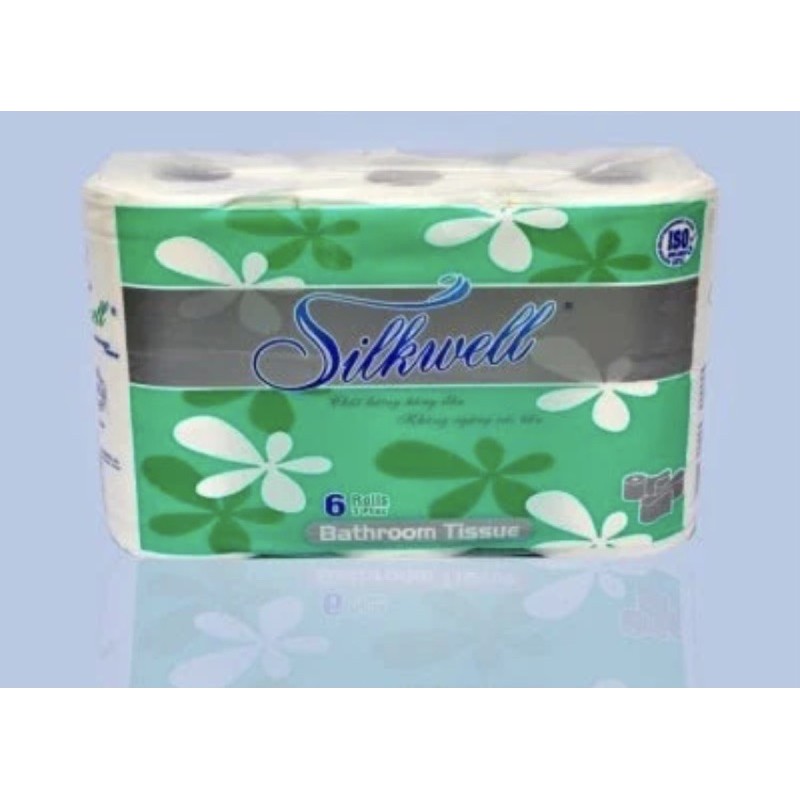 Giấy vệ sinh 6 cuộn 3 lớp cao cấp Silkwell