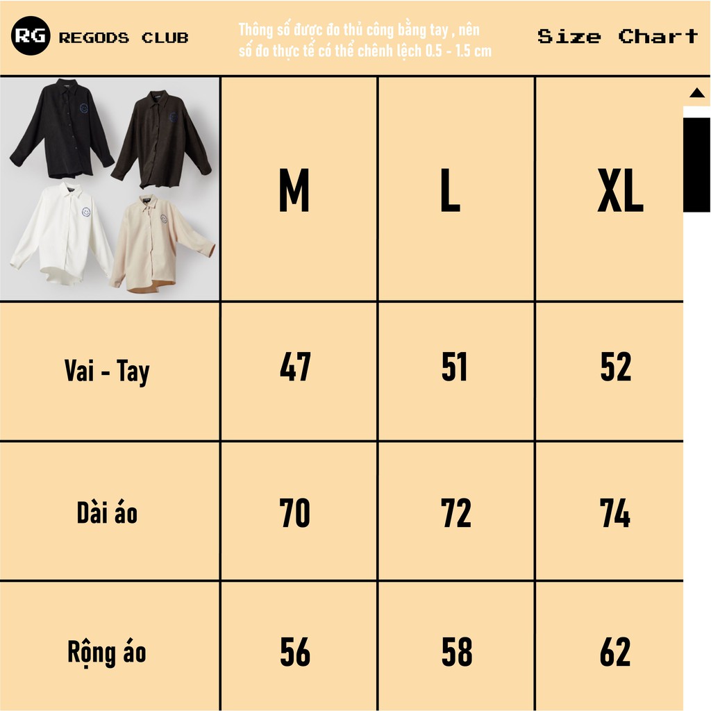 Áo Sơ mi Thêu Basic SS1 REGODS Unisex Form Rộng ( SHIRT SS1 )