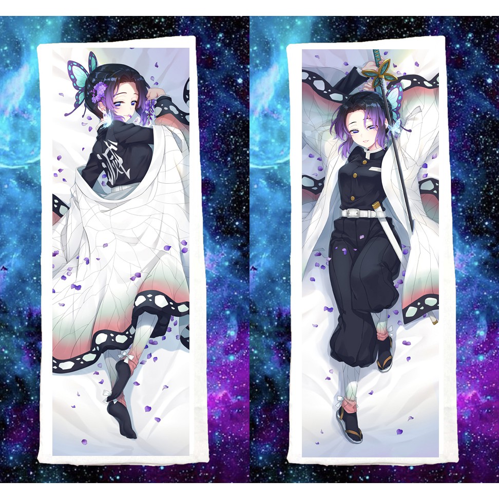 Gối ôm dài Shinobu Kocho-Kimetsu no Yaiba dài 1mx40cm có bông