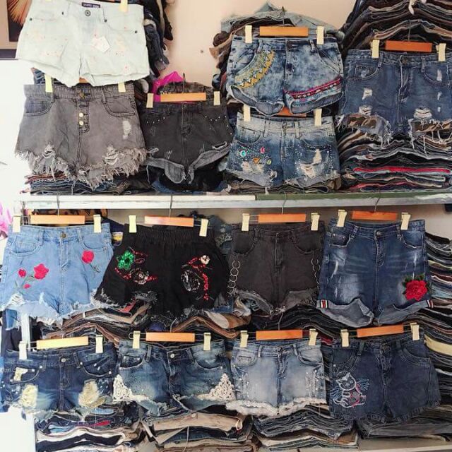 Quần short jean