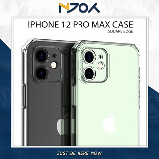 Ốp Lưng Ip Flatline Chống Sốc Cạnh Vuông Bảo Vệ Camera Chống Trầy Xước Cho Ip 12 Pro Max