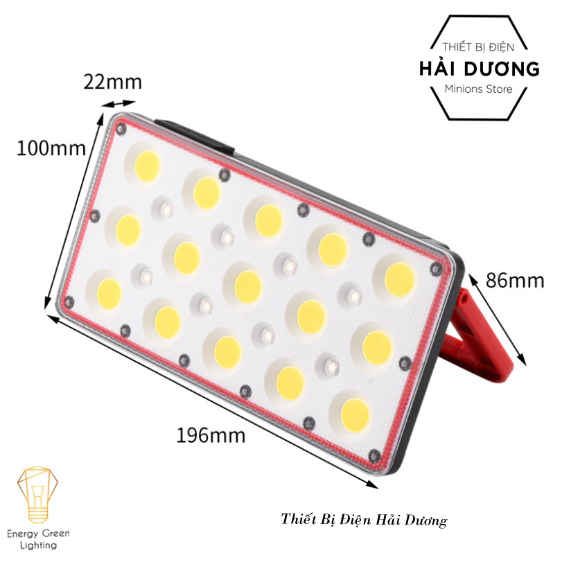 Pha Led Gz010 Siêu Sáng Pin Sạc Tích Điện Nhỏ Gọn Khi Dã Ngoại - 5 Chế Độ Sáng - Dung Lượng Pin Lớn - Có Video