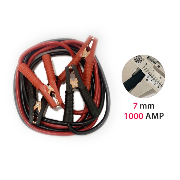 Dây Câu Bình Ắc Quy Ô Tô, Tiết Diện Lớn Chịu Tải Dòng 1000A/2000A, Dài 4 Mét/dây, Dùng Làm Dây Kích Bình Ắc Quy Ô Tô