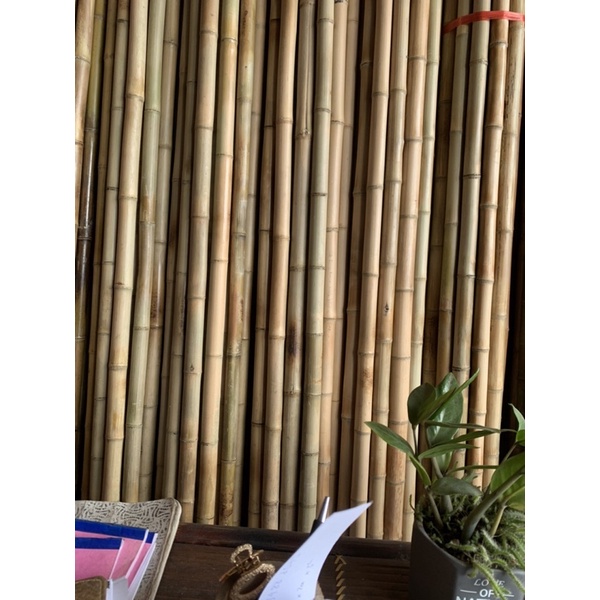 Tre trúc trang trí, tre trúc ốp nhà hàng, trúc 3m đk 3 cm