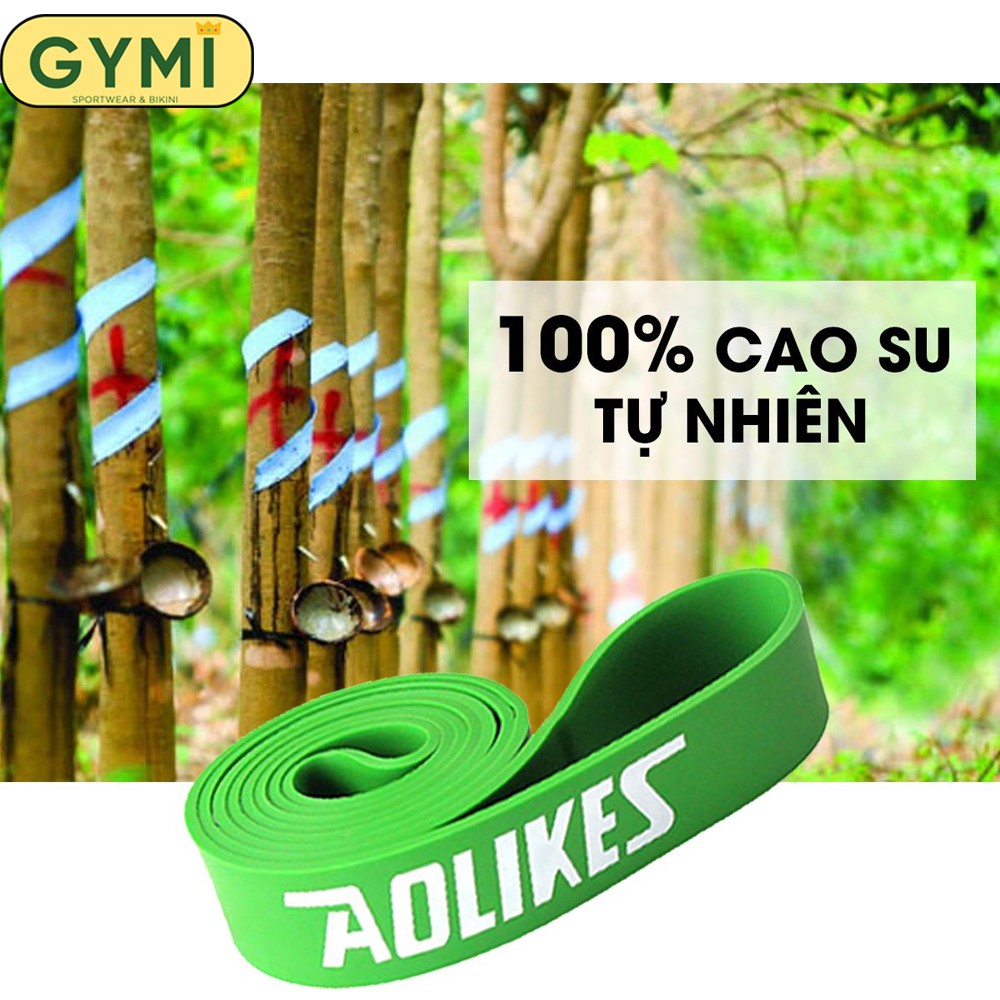 Dây kháng lực Power Band Aolike hỗ trợ tập luyện chính hãng cao su đàn hồi cao bền bỉ