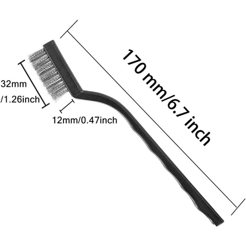 Chổi Sợi Thép Không Gỉ Mini Dùng Vệ Sinh Vết Gỉ Sét Tiện Dụng