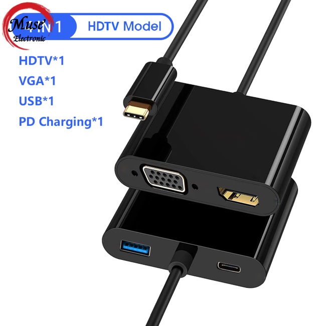 Bộ ChuyểN ĐổI Hub Usb 3.0 Otg LoạI C Sang 4K Hdmi Cho ĐiệN ThoạI / MáY TíNh