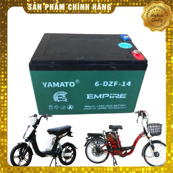 SHOP THẢO TÍN Ắc quy xe đạp điện 12V-14Ah Yamato Emprie CAM KẾT UY TÍN