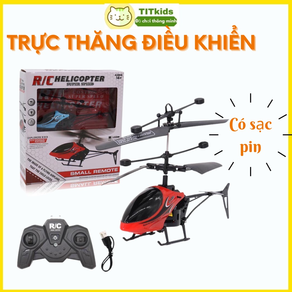 Đồ Chơi Máy Bay Trực Thăng Điều Khiển Từ Xa Cho Trẻ Em [Kèm Ảnh Thật 100%]