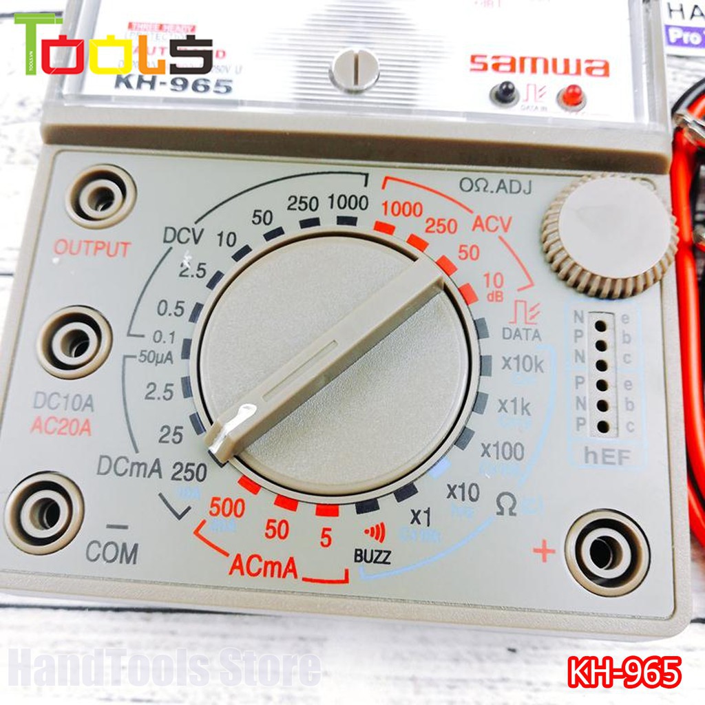 [SALE] Đồng hồ vạn năng kim SAMWA KH965 ( tặng kèm pin 9V+ pin 1.5V) - Đồng hồ đo điện vạn năng SAMWA KH-965