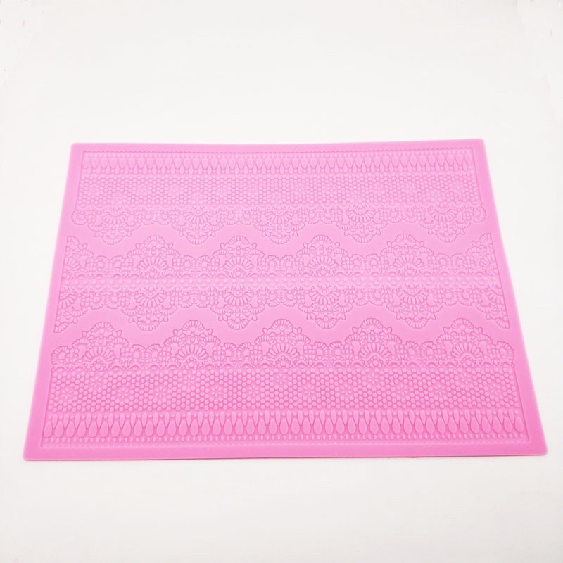 silicon làm ren, tạo hoa văn trang trí bánh