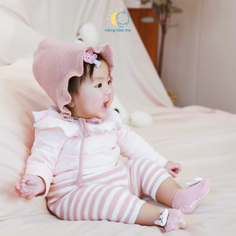 Tất Vớ Hình Thú Nắng Của Mẹ cho bé sơ sinh chất cotton mềm mại, co giãn siêu đáng yêu _BABYPINK