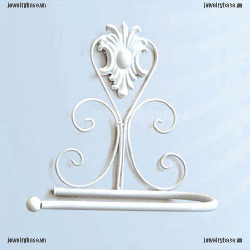 [jewelry] Vintage Iron Toilet Paper Towel Roll Holder Bathroom Wall Mount Rack [basevn]