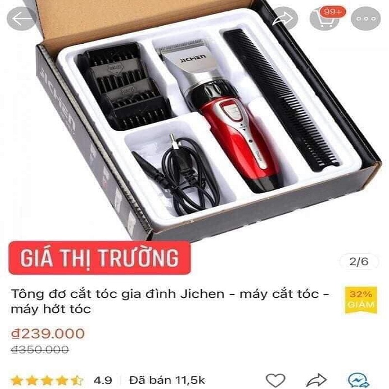 Tông đơ cắt tóc cho bé và gia đình Jichen 0817