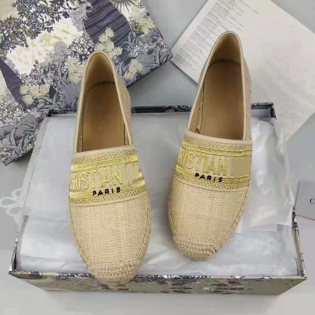 Giày Lười Đan Cói Mới Gồm 7 Màu-Không Có Hộp-2021 Mới Cho Nữ