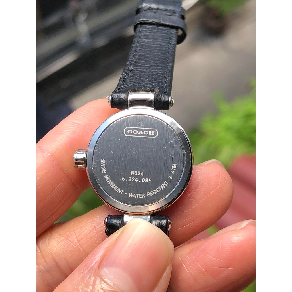 Đồng hồ nữ hiệu Coach chính hãng, dây da thật, hàng đã qua sử dụng