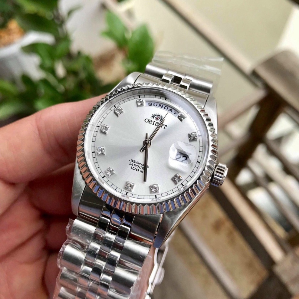 Đồng hồ cơ nam Orient Automatic FAG03001B0 - Máy cơ dây thép mặt  Bảo hành 2 năm