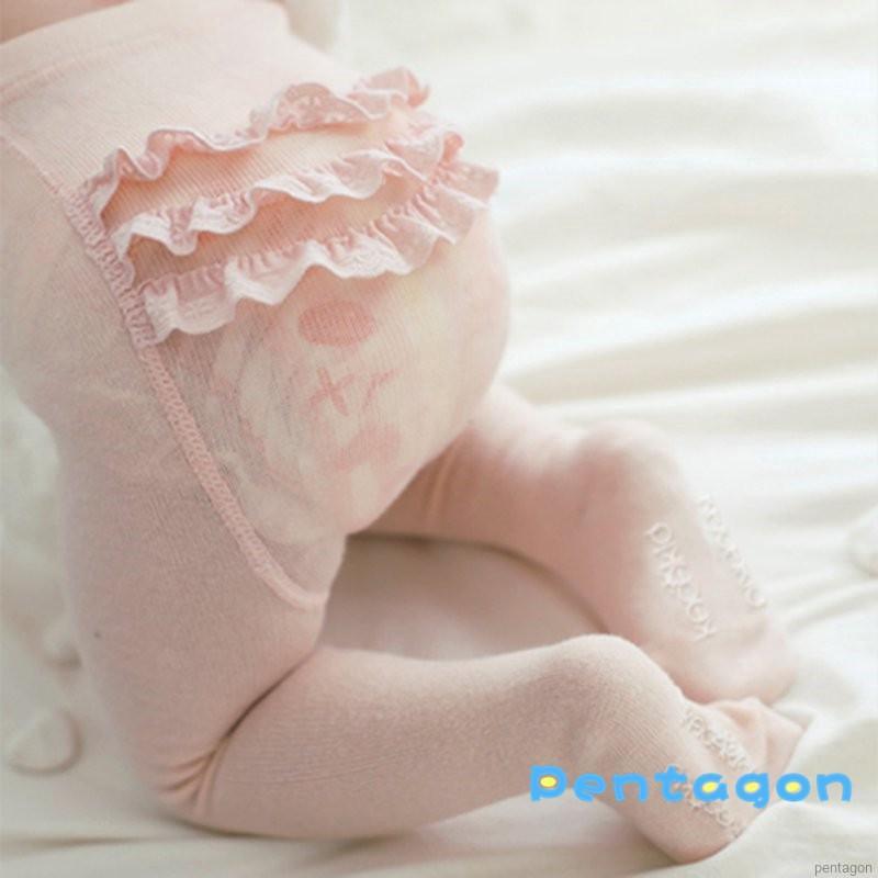 Quần Tất Chất Liệu Cotton Hoạ Tiết Chấm Bi Xinh Xắn Cho Bé