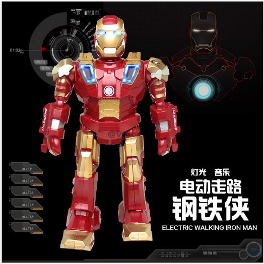 VG Robot Hulk Iron Man Anti-Hulk Armor Model Đồ chơi Robot cầm tay