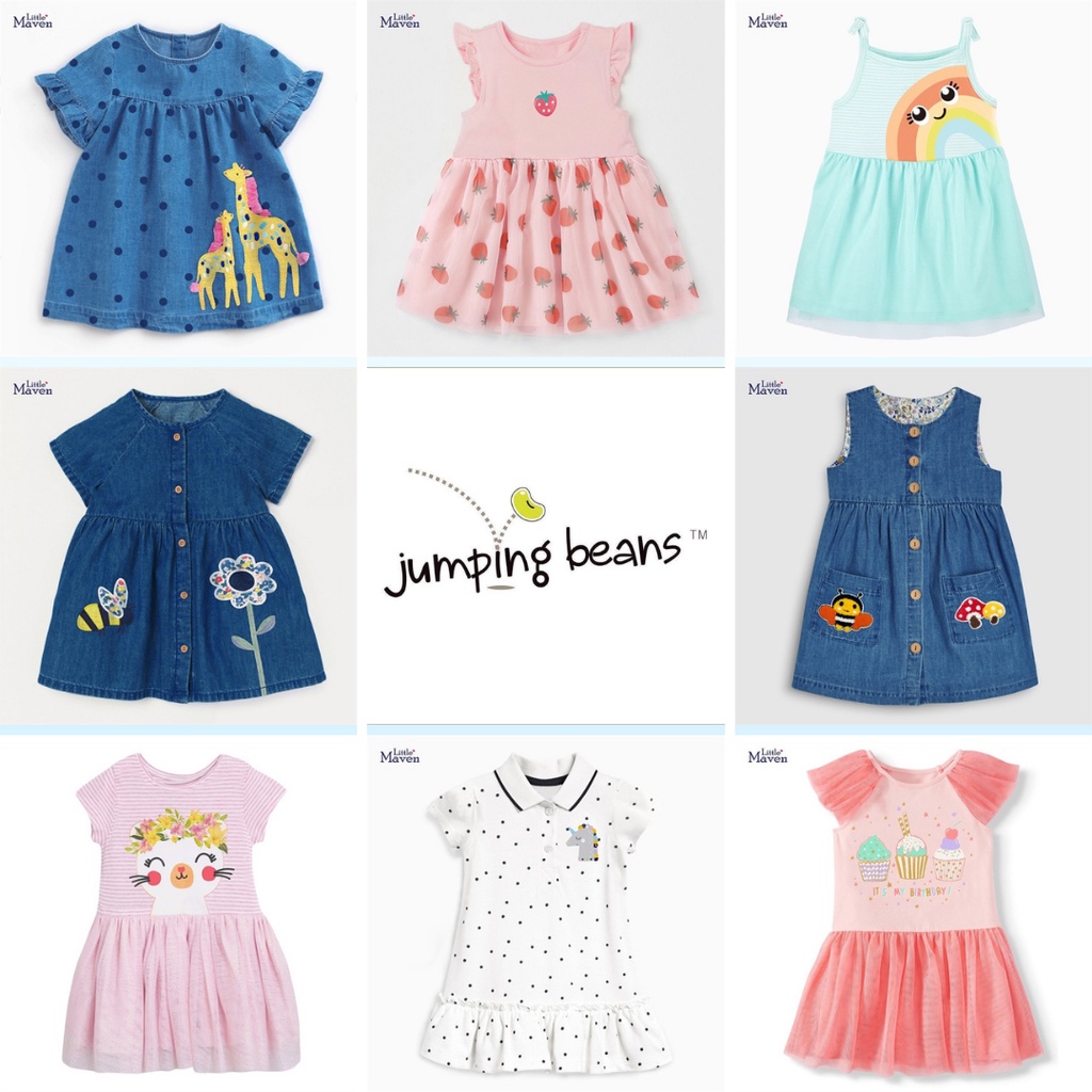 Váy Hè Cotton Cho Bé Gái 2-7 Tuổi Mẫu Mới 2022 Mã 2 - Jumping Beans Official Store