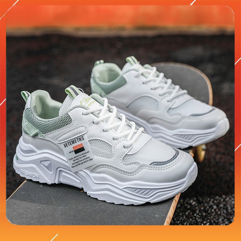 Giày Sneaker Nữ Độn Đế Cao Cấp Đế Mềm Kiểu Dáng Hàn Quốc - Q201