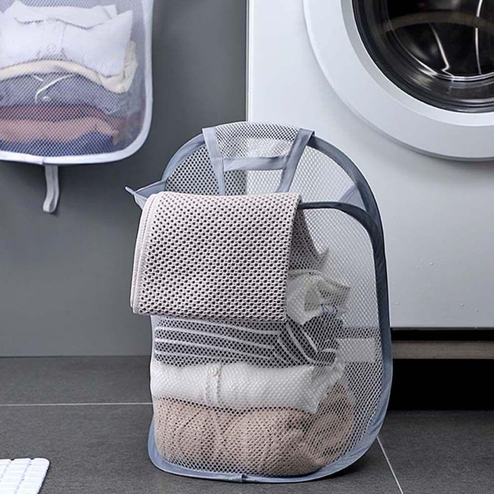 Giỏ Lưới Đựng Đồ Giặt / Đồ Dùng Gắn Tường Di Động Tiện Dụng Cho Nhà Tắm