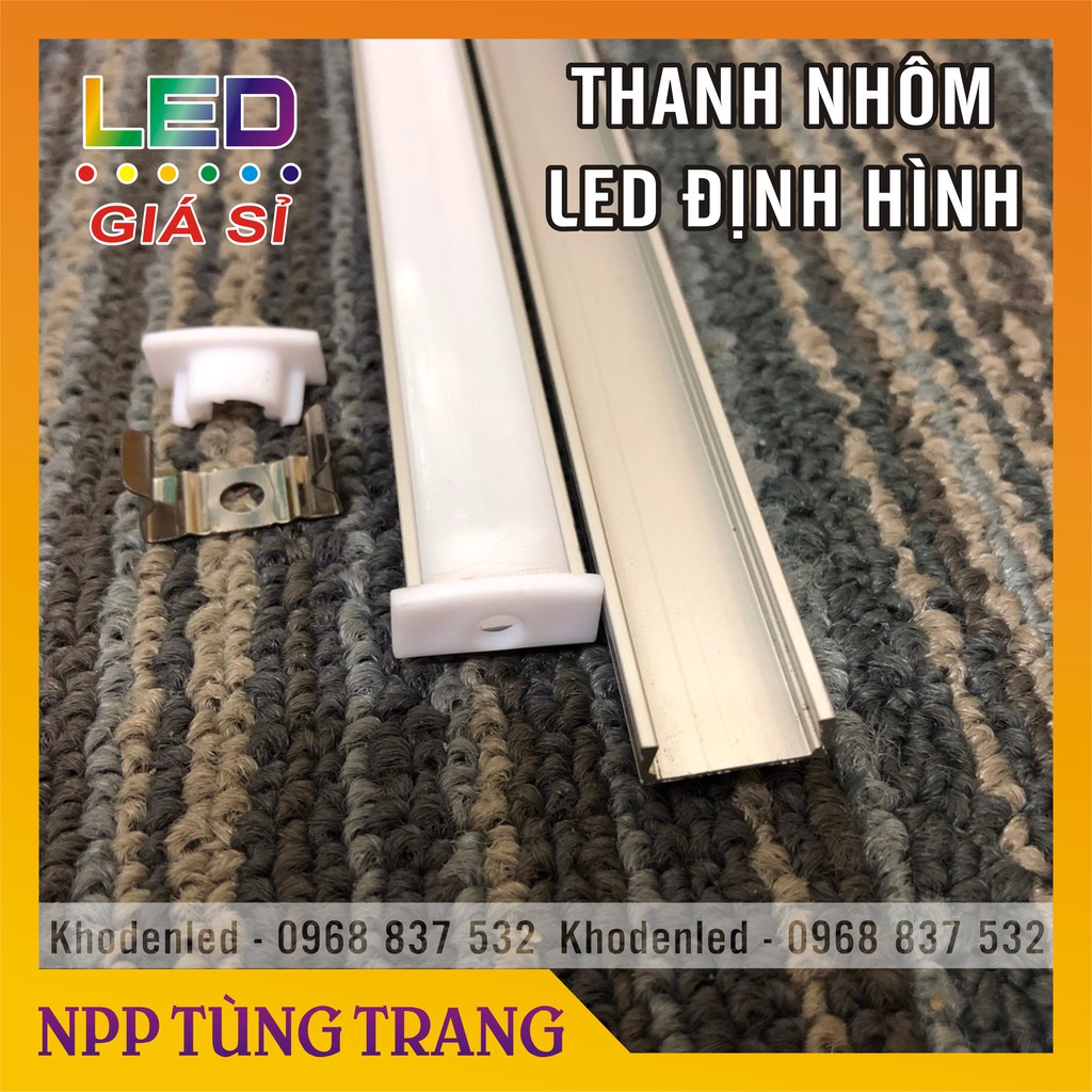 Thanh nhôm led định hình - thanh nhôm dùng cho led dán, led thanh 12v trang trí nội thất | WebRaoVat - webraovat.net.vn