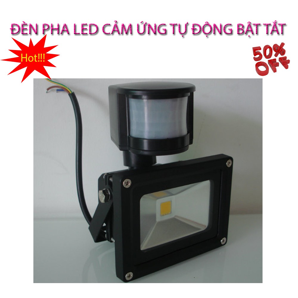 ĐÈN LED CẢM BiẾN Hồng ngoại 10W tự động bật tắt, Cảm ứng chuyển động