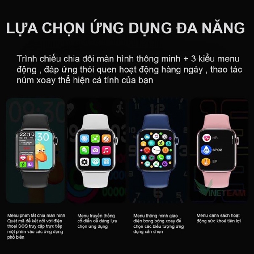 Smart Watch HW12 Size 38 / Đồng Hồ Thông Minh HW12 Tiếng Việt - Chống Nước - Nghe Gọi - Đổi Hình Nền - Bảo Hành 6 Tháng