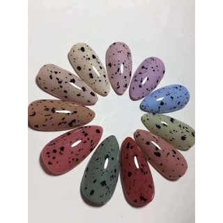top trứng cút trang trí móng tay